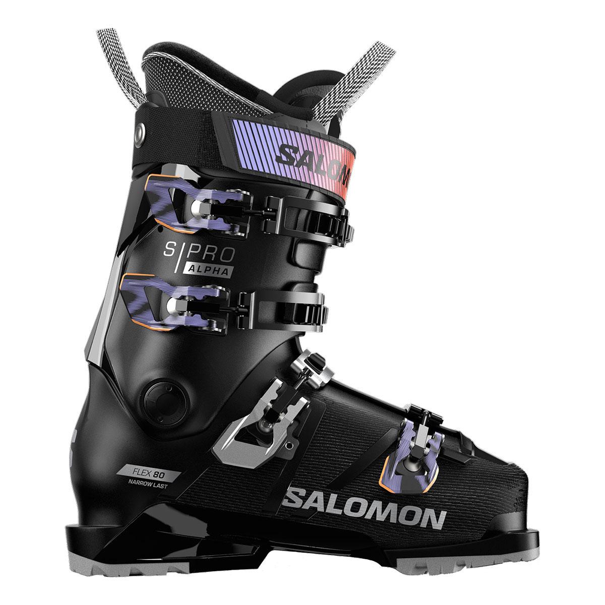 Salomon S/Pro Alpha 80 GW Boot Women's in Black and Sweet Lavender